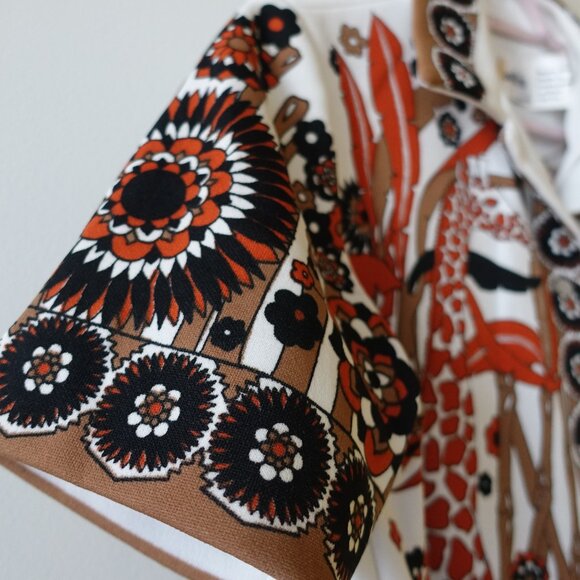 Hamilton Vintage giraffe Safari Animals 70s Shirt Disco Large L LG LRG MED M SM - Picture 9 of 16